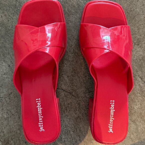 Jeffrey Campbell Bubblegum Platform RED - Picture 1 of 4
